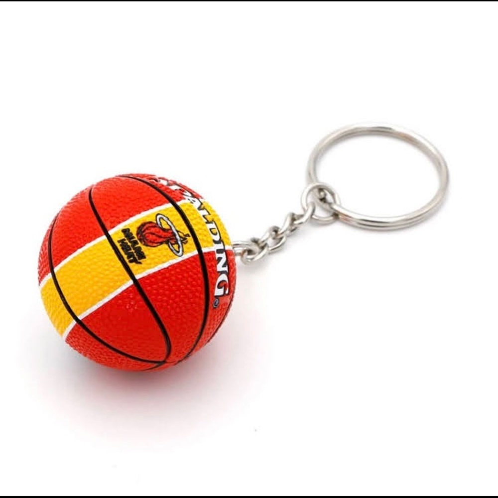 NBA Miami Heat Mini Spalding Basketball Keychain